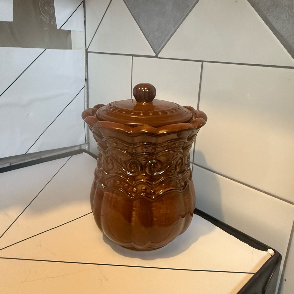 Home Interiors Venetian spice Ceramic cookie Jar